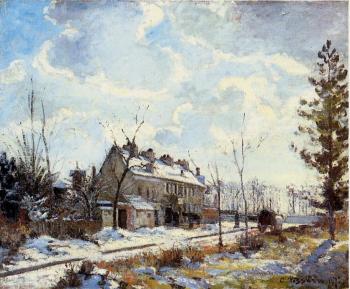 卡米耶 畢沙羅 Louveciennes Road, Snow Effect 卡米耶 畢沙羅 Louveciennes Road, Snow Effect
